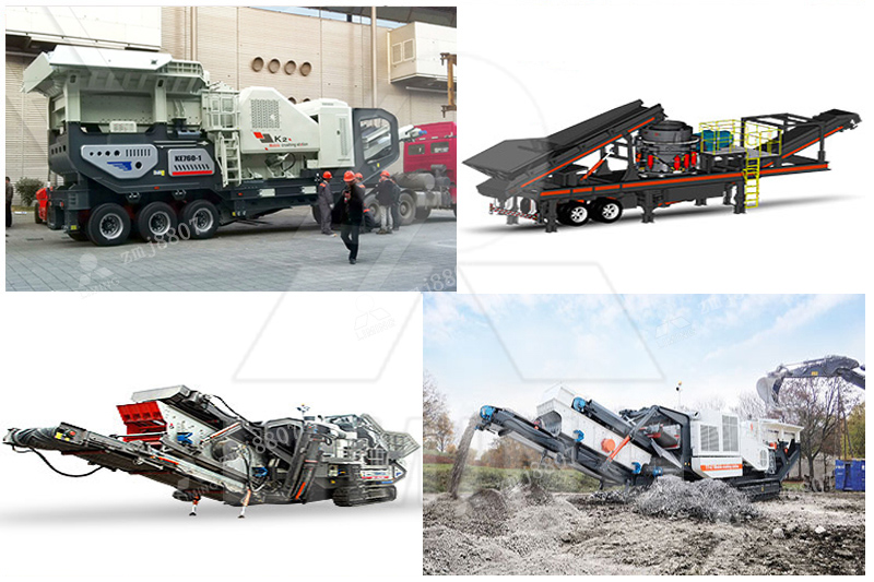 Basalt mobile crushing machine
