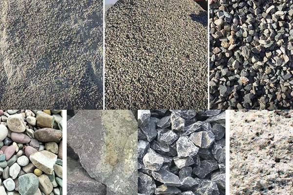各种石头破碎成沙子的规格