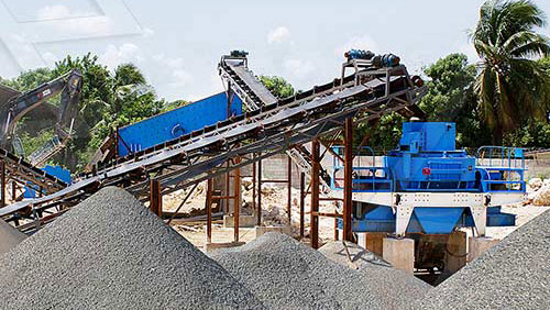 时产500吨制砂机生产线现场