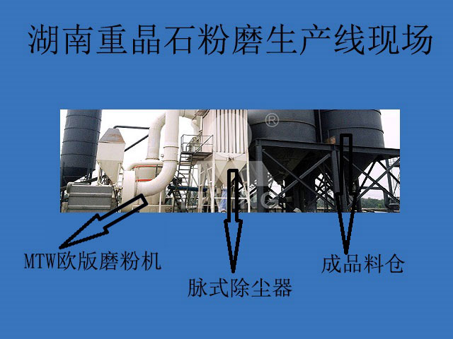 重晶石湖南磨粉现场