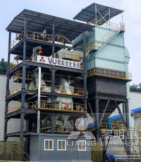 时产120吨VU塔式制砂楼生产线