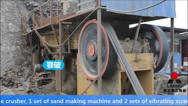 云南昭通时产200吨河卵石制砂生产线